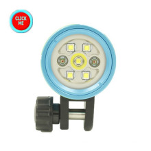 High lumen Buceo profesional de buceo de luz de buceo recargable submarino de vídeo